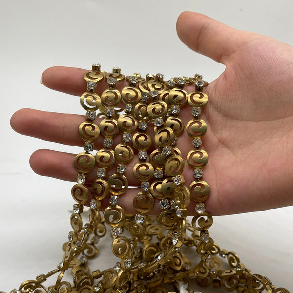 Star and moon gemstone chain