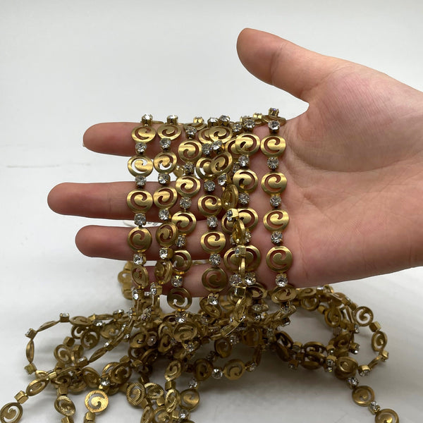 Star and moon gemstone chain