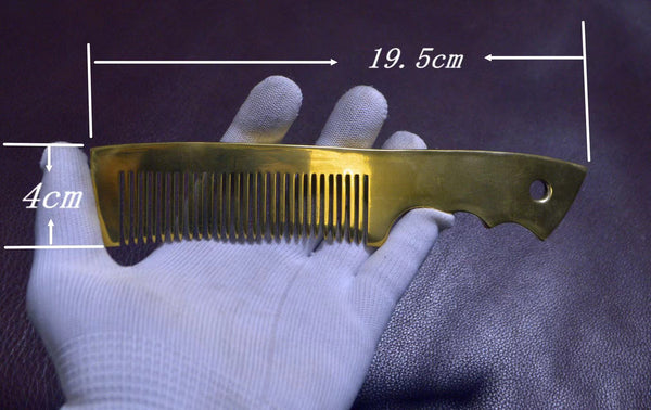Personalized Brass Hair Comb,Men Women Hair Brush,Gift for Friends