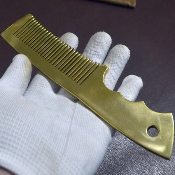Personalized Brass Hair Comb,Men Women Hair Brush,Gift for Friends