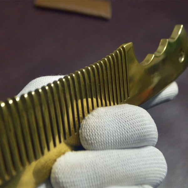 Personalized Brass Hair Comb,Men Women Hair Brush,Gift for Friends