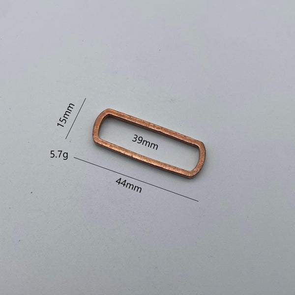 Hammered Copper Belt Hardware Set,Vintage Style Buckle, Tongue Buckle, Keeper & Strap End for Leather Craft