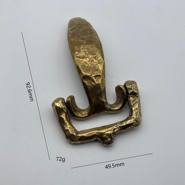 Hand-Hammered Brass Belt Hardware Set,Artisan-Made cavalry buckle