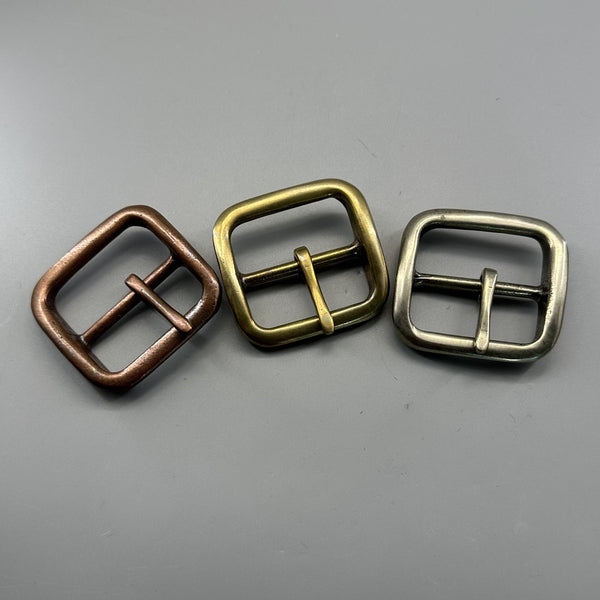 Red Copper Brass Silver Buckle Square Buckle Cowboy Leather Belt Fastener Buckle