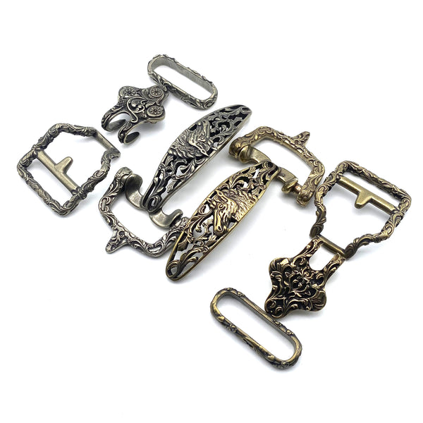 Horse Design Buckle Littleton Cavalry Buckle Cowboy Outfit Belt Buckle