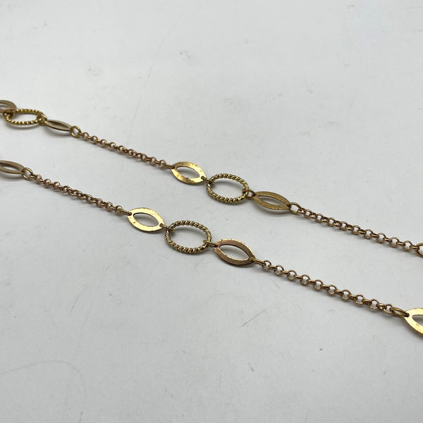 Vintage Gold Mixed Link Chain