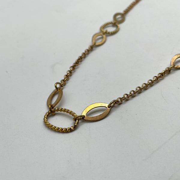 Vintage Gold Mixed Link Chain