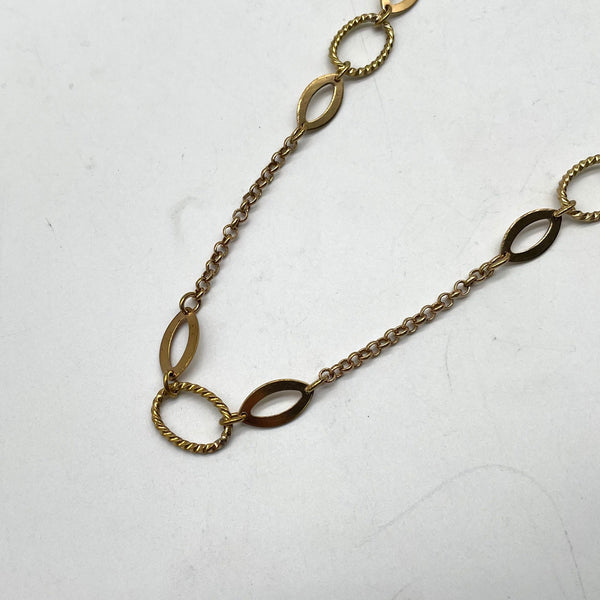 Vintage Gold Mixed Link Chain