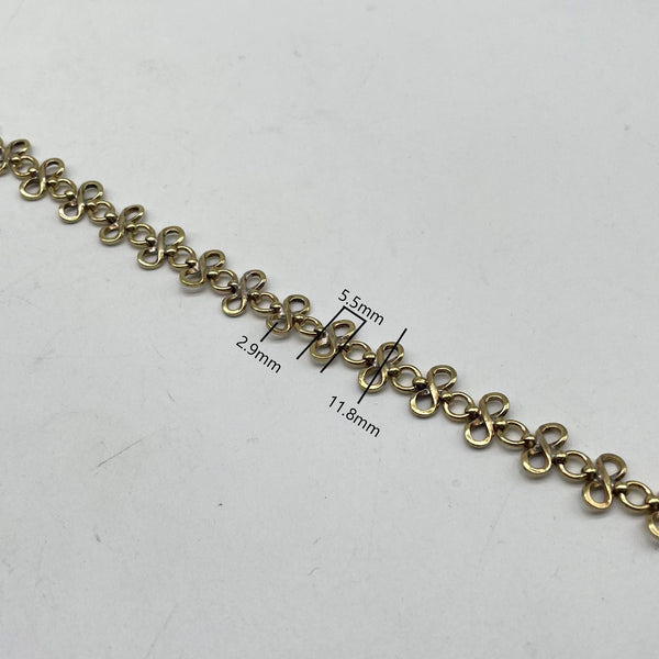Antique Brass Double Link Chain - Rustic