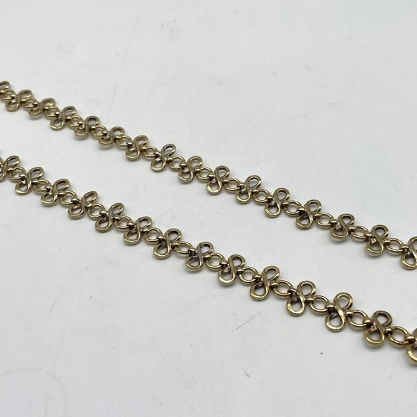 Antique Brass Double Link Chain - Rustic