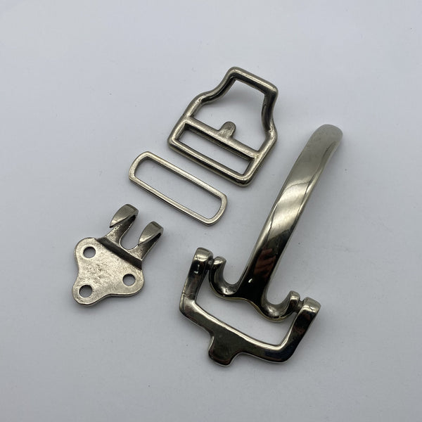Antique Copper Belt Hardware Set,Artisan Buckle, Keeper & Strap End for Leather Craft