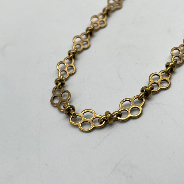 Retro Brass Flower Shape Chain - Rustic DIY Accessory Chain