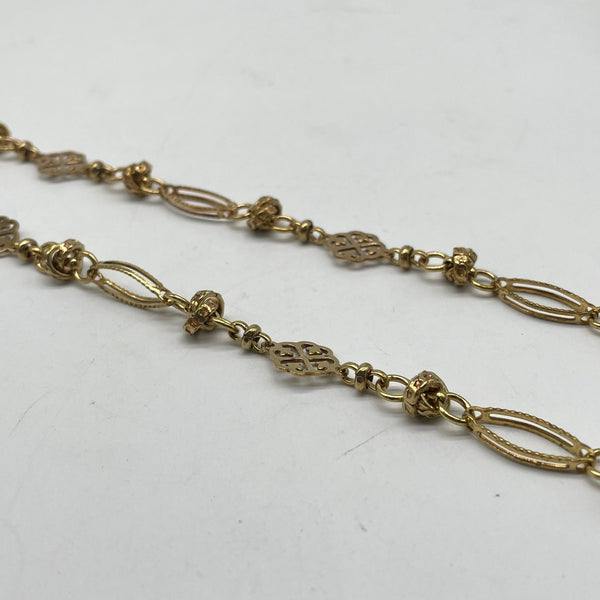 Bohemian Carved Metal Bracelet