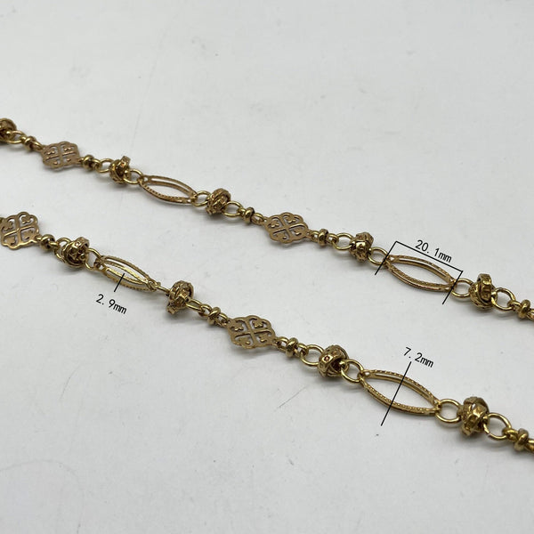 Bohemian Carved Metal Bracelet