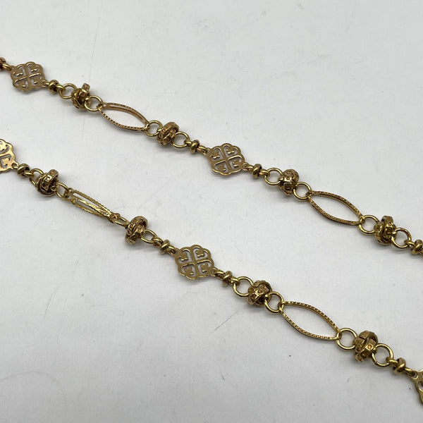 Bohemian Carved Metal Bracelet