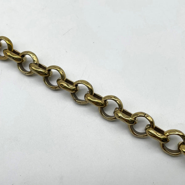 Vintage Brass Chunky Link Chain - Bold Statement Metal Chain for Jewelry Making