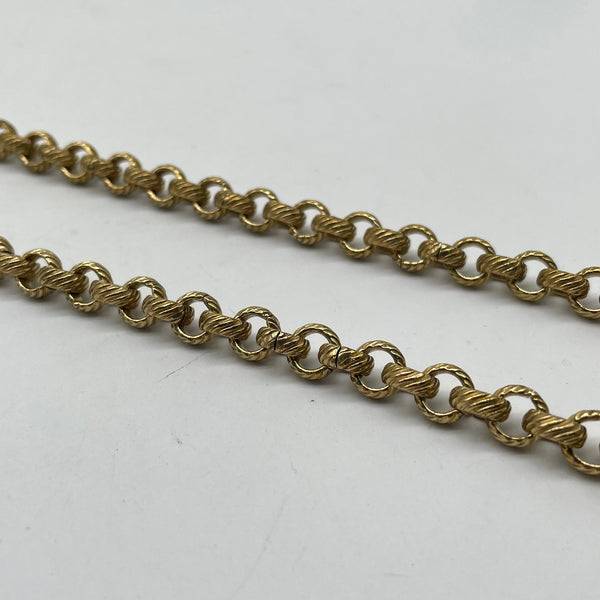 Twisted Vintage Gold Brass Chain