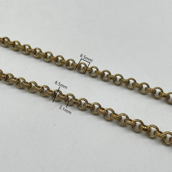 Twisted Vintage Gold Brass Chain