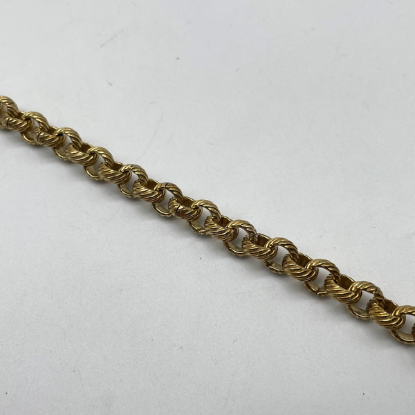 Twisted Vintage Gold Brass Chain
