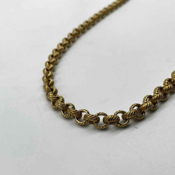 Twisted Vintage Gold Brass Chain
