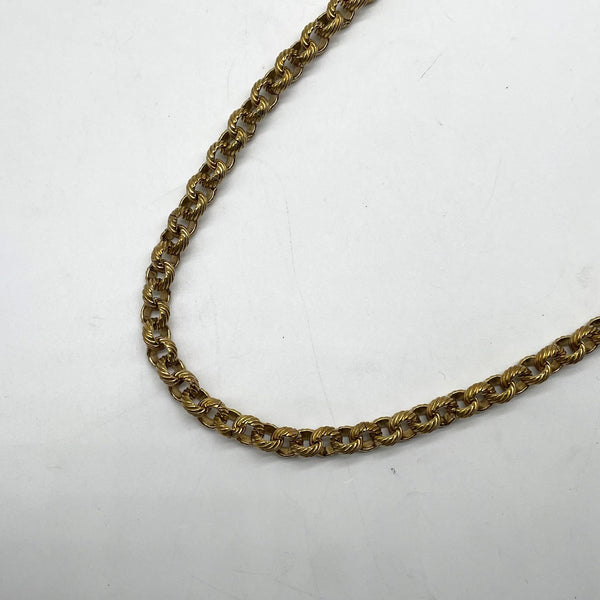 Twisted Vintage Gold Brass Chain