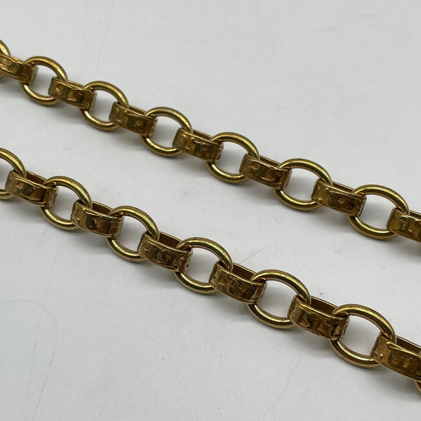 Gold Leather Chain Link - Bag Strap & Craft Accessory