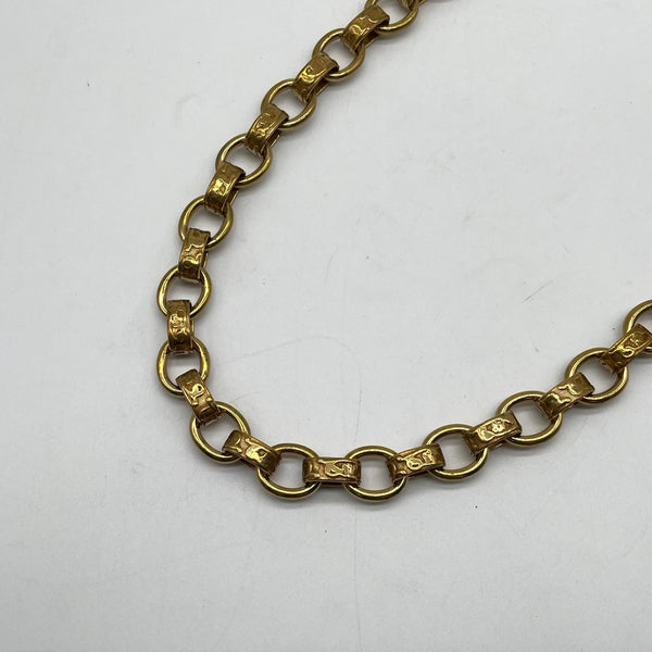 Gold Leather Chain Link - Bag Strap & Craft Accessory