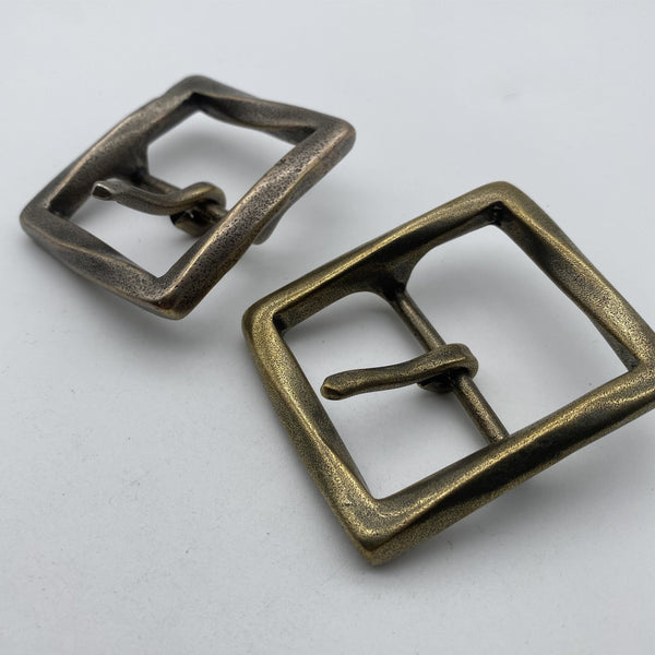 Antique Copper Casted Buckle Handcrafted Leather Belt Buckle Retro Finish