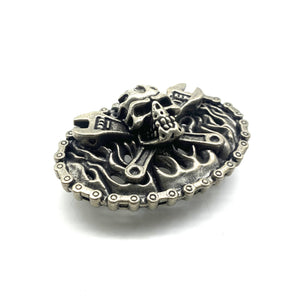 Punk Style Skull Buckle Heavy Metal Belt Buckle