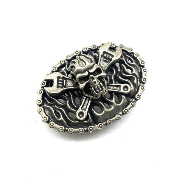 Punk Style Skull Buckle Heavy Metal Belt Buckle