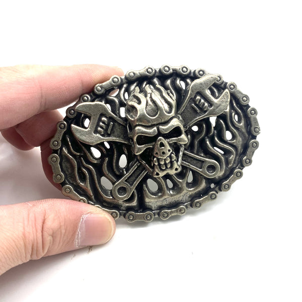 Punk Style Skull Buckle Heavy Metal Belt Buckle