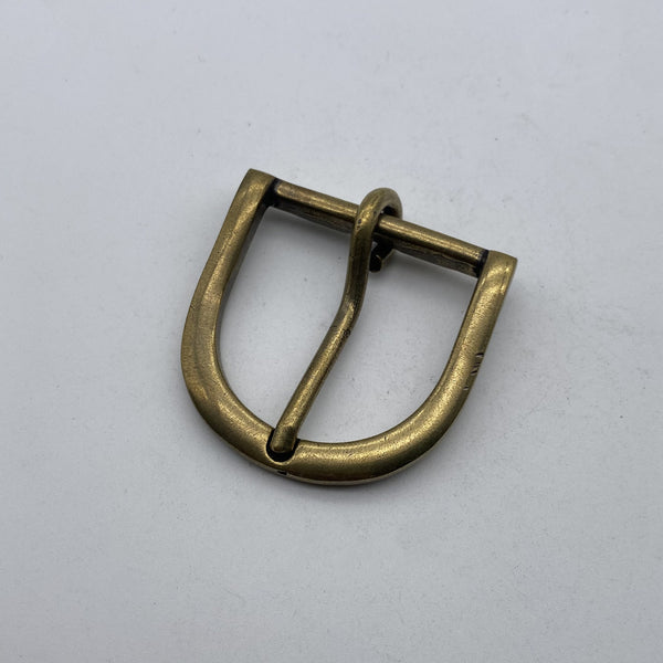 Bronze D Shape Buckle Women Men Leather Strap Buckle