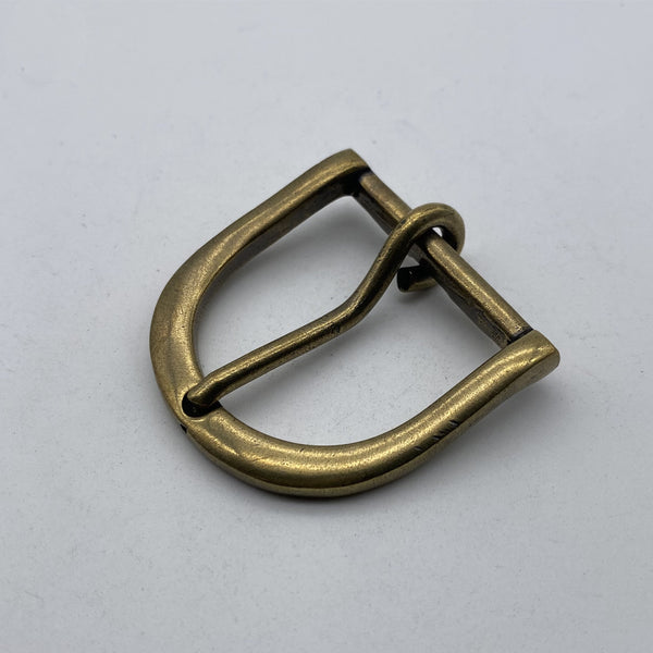 Bronze D Shape Buckle Women Men Leather Strap Buckle