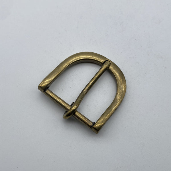 Bronze D Shape Buckle Women Men Leather Strap Buckle