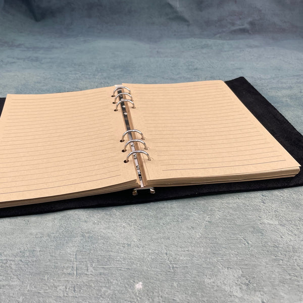 Italian vegetable-tanned cowhide A5 loose-leaf book, vintage distressed leather notebook, business notepad, travel diary