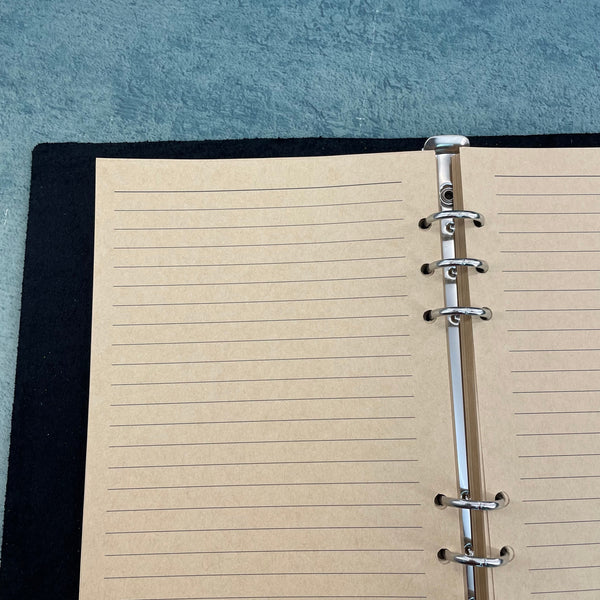 Italian vegetable-tanned cowhide A5 loose-leaf book, vintage distressed leather notebook, business notepad, travel diary