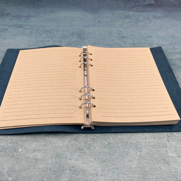 Italian vegetable-tanned cowhide A5 loose-leaf book, vintage distressed leather notebook, business notepad, travel diary