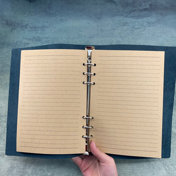 Italian vegetable-tanned cowhide A5 loose-leaf book, vintage distressed leather notebook, business notepad, travel diary