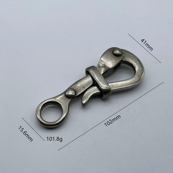 Copper Casted Pelican Buckle Leather Belt Fastener Hook