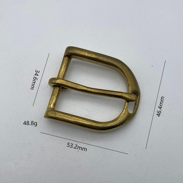 Brass D Shape Buckle Women Trendy Belt Buckle 34mm