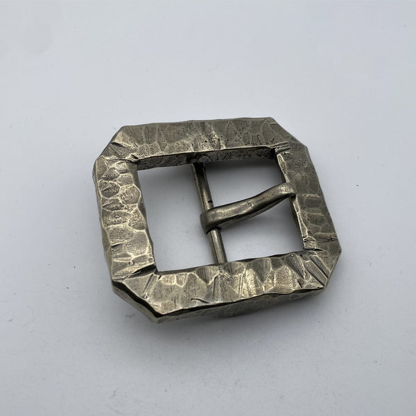 41mm Super Heavy Sterling Silver Pin Buckle,Around 320g, Luxury Belt Buckle,Retro Finish,Hand Crafted Cutting
