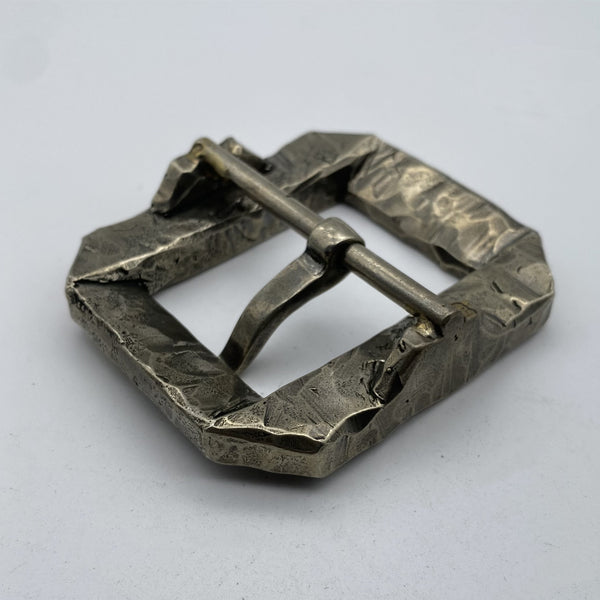 41mm Super Heavy Sterling Silver Pin Buckle,Around 320g, Luxury Belt Buckle,Retro Finish,Hand Crafted Cutting