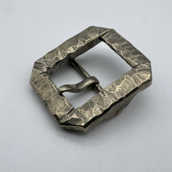 41mm Super Heavy Sterling Silver Pin Buckle,Around 320g, Luxury Belt Buckle,Retro Finish,Hand Crafted Cutting