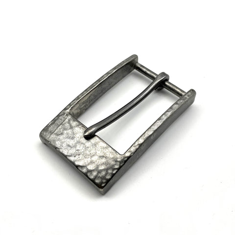 Old Silver Stainless Buckle Men Belt Fastener Buckle Hammered Surface Buckle