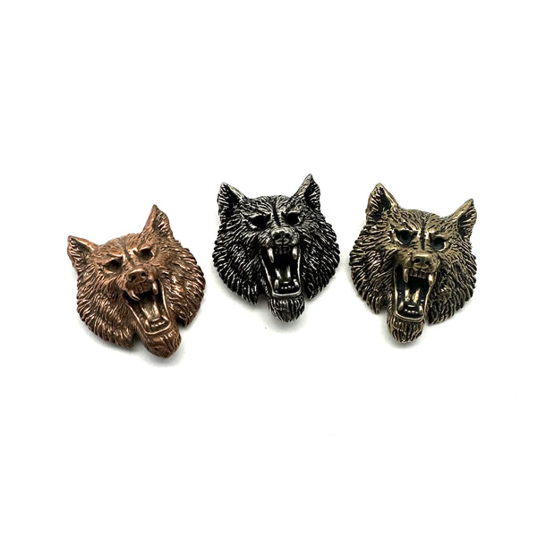 WOLF Conchos,Leather Bag Decoration Ornaments,Screw Back