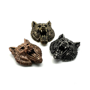 WOLF Conchos,Leather Bag Decoration Ornaments,Screw Back
