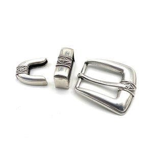 25mm Silver Buckle Kits Women Men Buckle Sets with Belt Loop,Belt Clip