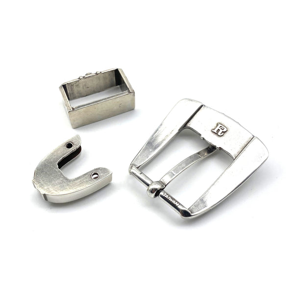 25mm Silver Buckle Kits Women Men Buckle Sets with Belt Loop,Belt Clip