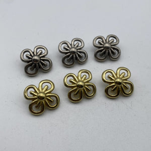 Brass Shank Button Coat Sewing Buttons Clothing Flower Button Sweater Button