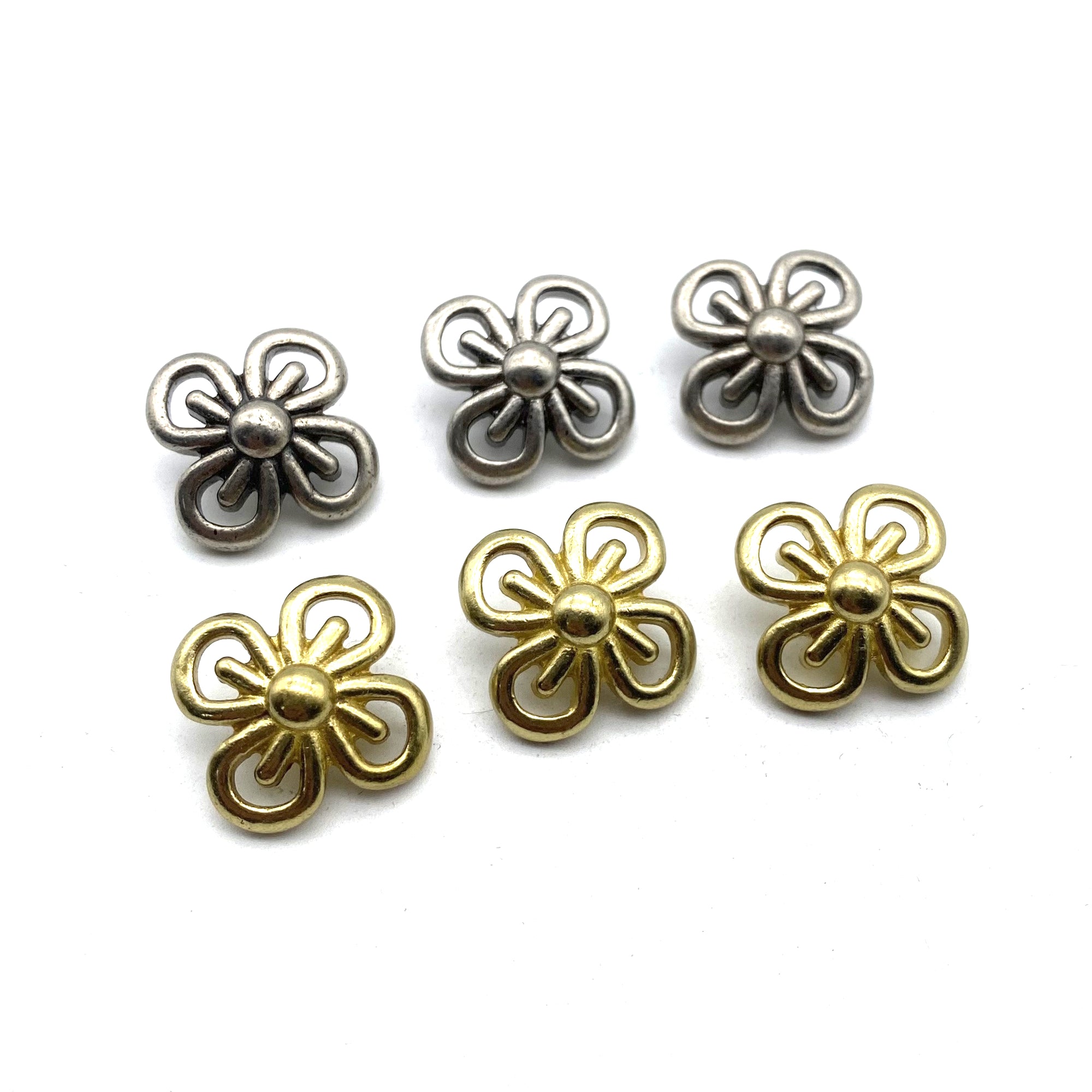 Brass Shank Button Coat Sewing Buttons Clothing Flower Button Sweater Button
